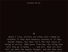 Tablet Screenshot of deadmanonline.com